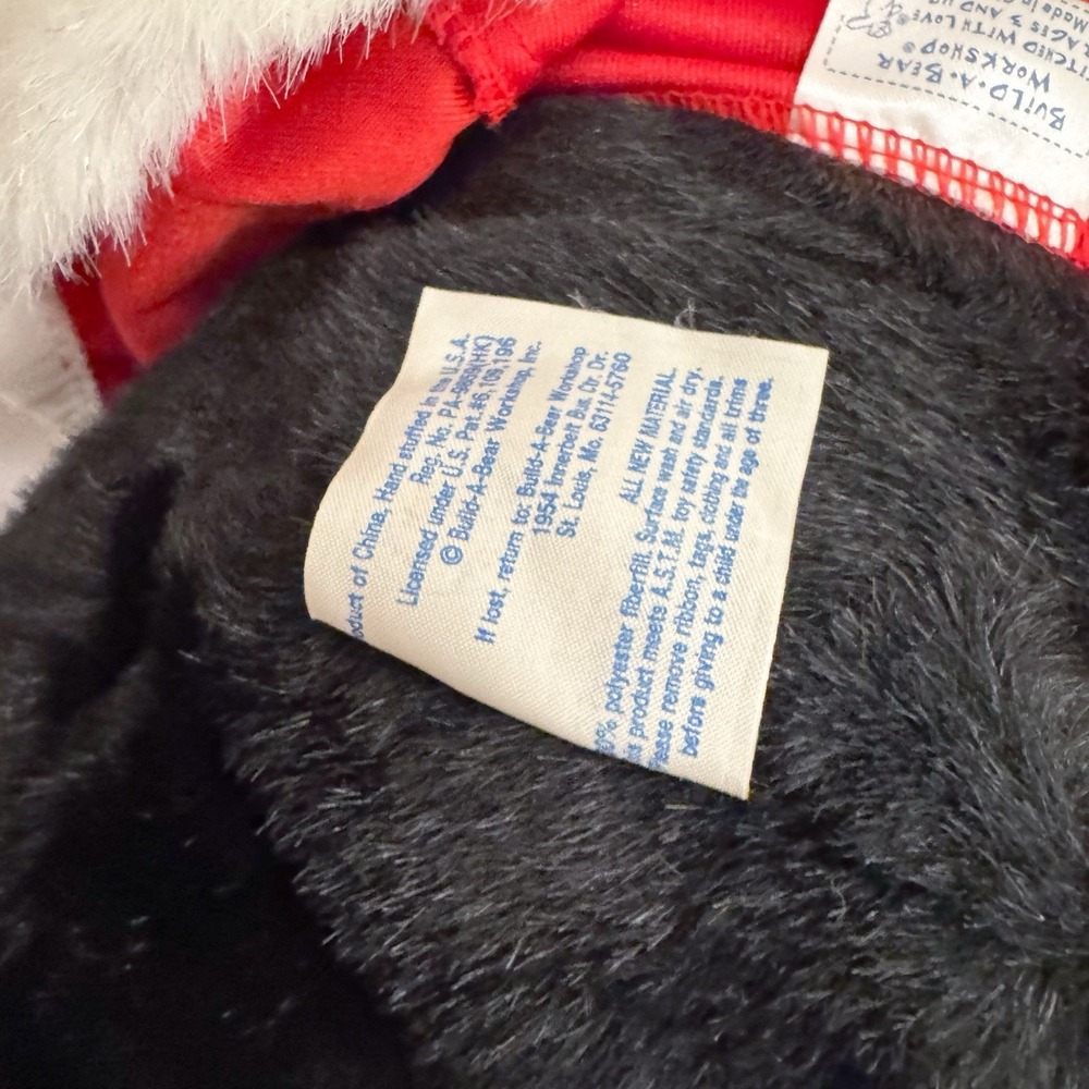 Build a Bear Black Bear In Santa Dress Plush‎ Stuffed Animal 15" BAB Christmas - Picture 6 of 9